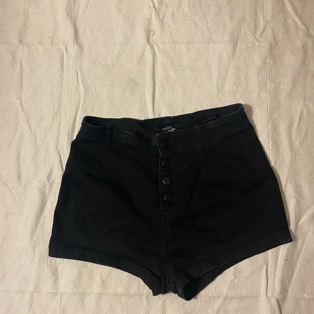 Forever 21 black stretchy shorts